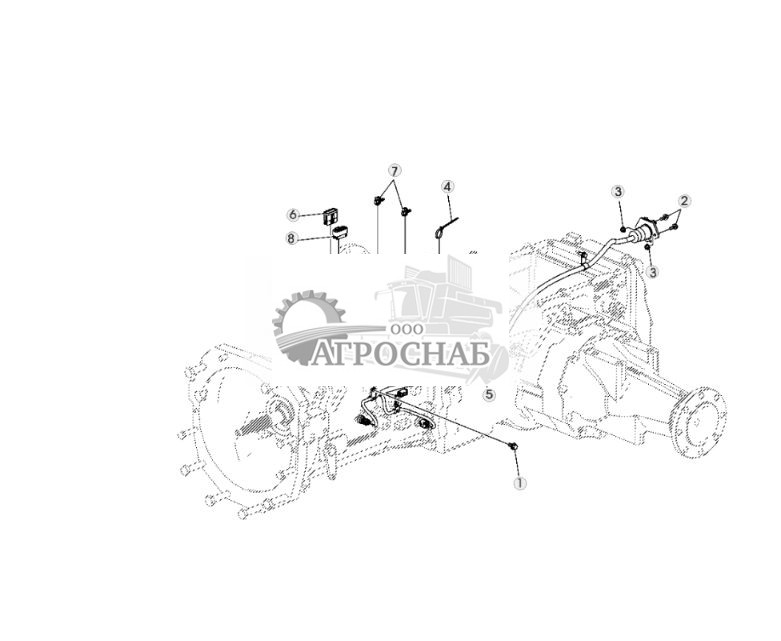 ЖГУТ ПРОВОДОВ ТРАНСМИССИИ, СЦЕПЛЕНИЕ СО СМАЗКОЙ И СУХОЕ СЦЕПЛЕНИЕ - ST305124 251.jpg